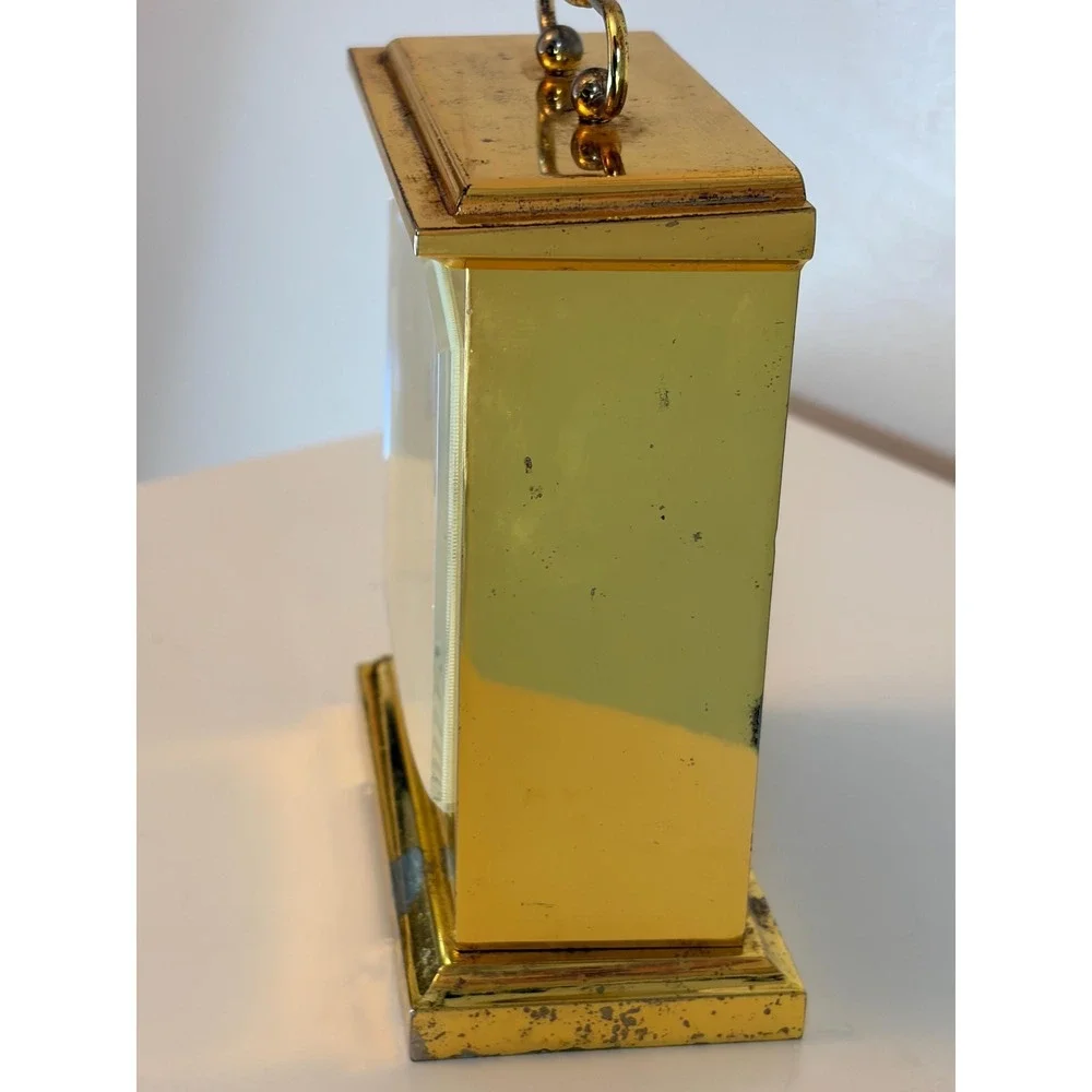 Howard Miller Brass Carriage Clock With Westminster Chime, As-Is